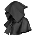 Medieval Vintage Hooded Loose Black Cloak