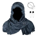 Techwear Style Ripped Tassel Punk Vintage Scarf