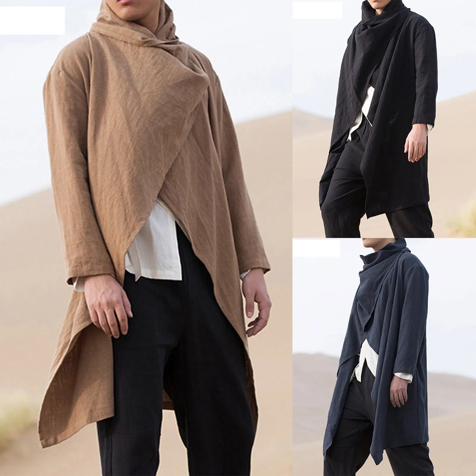 Men's Retro Jackets Trench Windbreaker